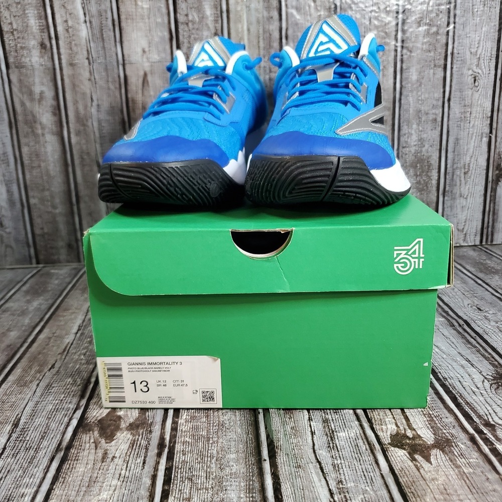 Nike Men's Giannis Immortality 3 Blue Basketball Shoes DZ7533-400 Size 13